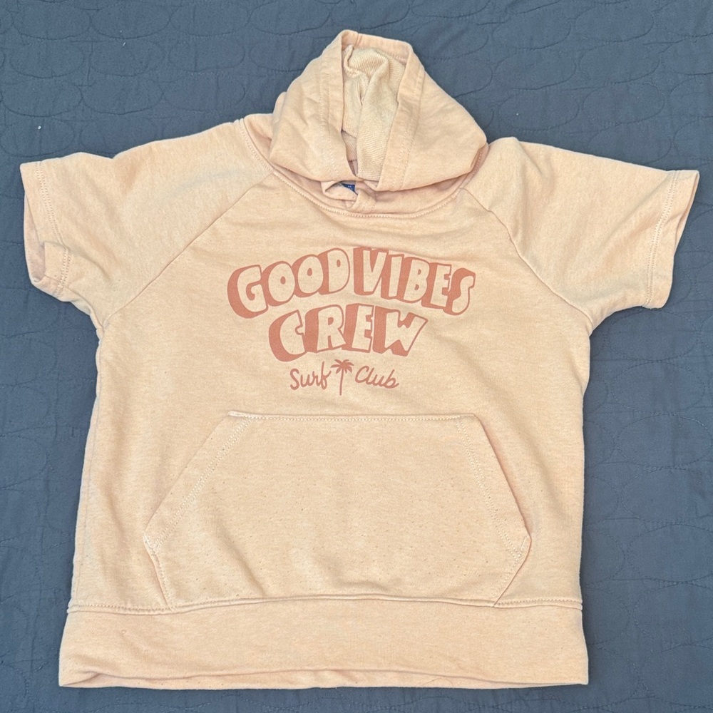 Old Navy Peach Hoodie with Graphic Print